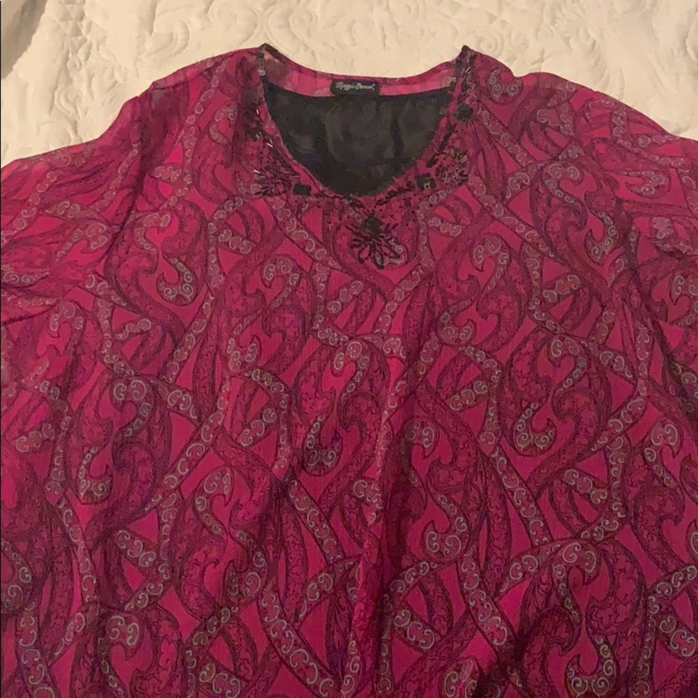 two piece plus size maggie barnes shirt
